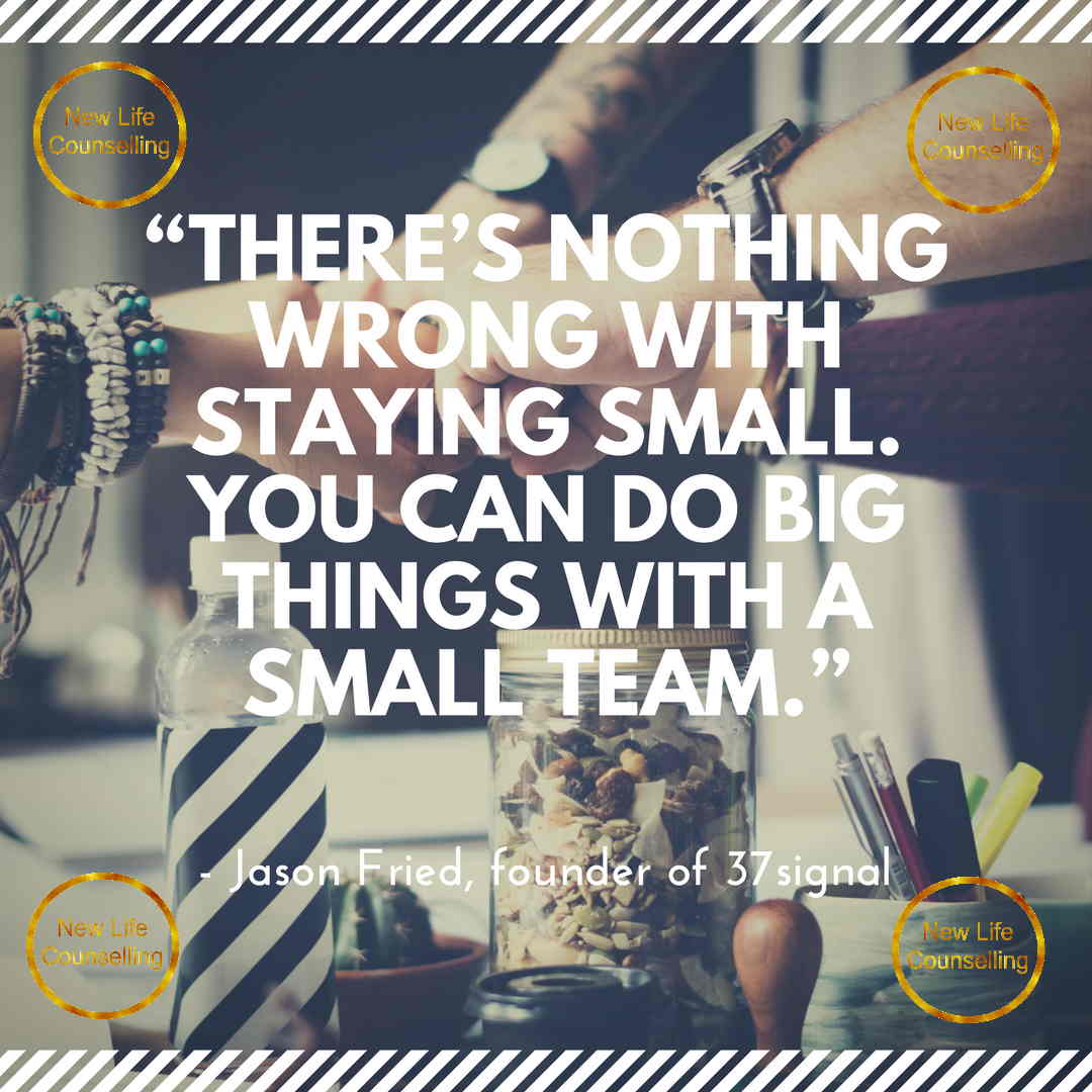 You are currently viewing You Can Do Big Things With a Small Team| Couples Counselling Calgary  