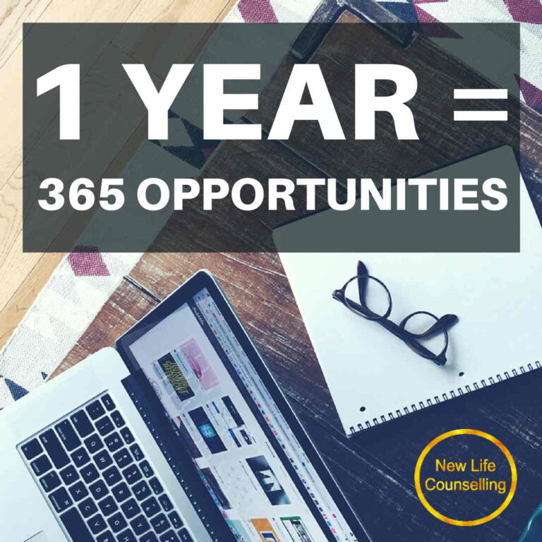 Read more about the article 1 Year Equals 365 Days of Opportunity | Marriage Counselling Calgary